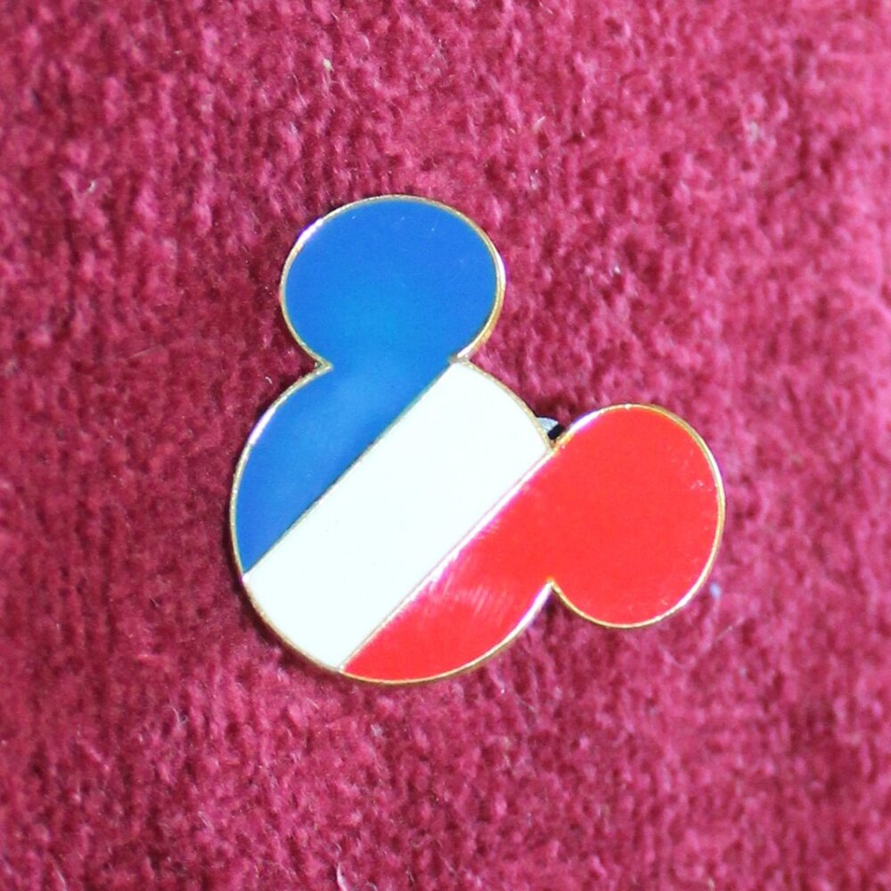 Disney Resort Paris Pin 2008 French Flag Mickey Mouse Head Ears 18744